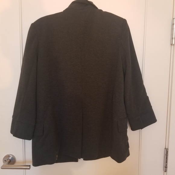 Grey oversized blazer with gold buttons - Picture 3 of 3